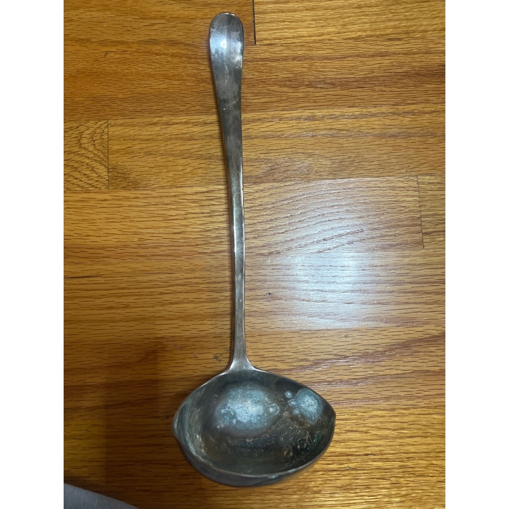 Vintage MCM Eales 1779 Silver Plated Soup Ladle Long Punch Server Classic